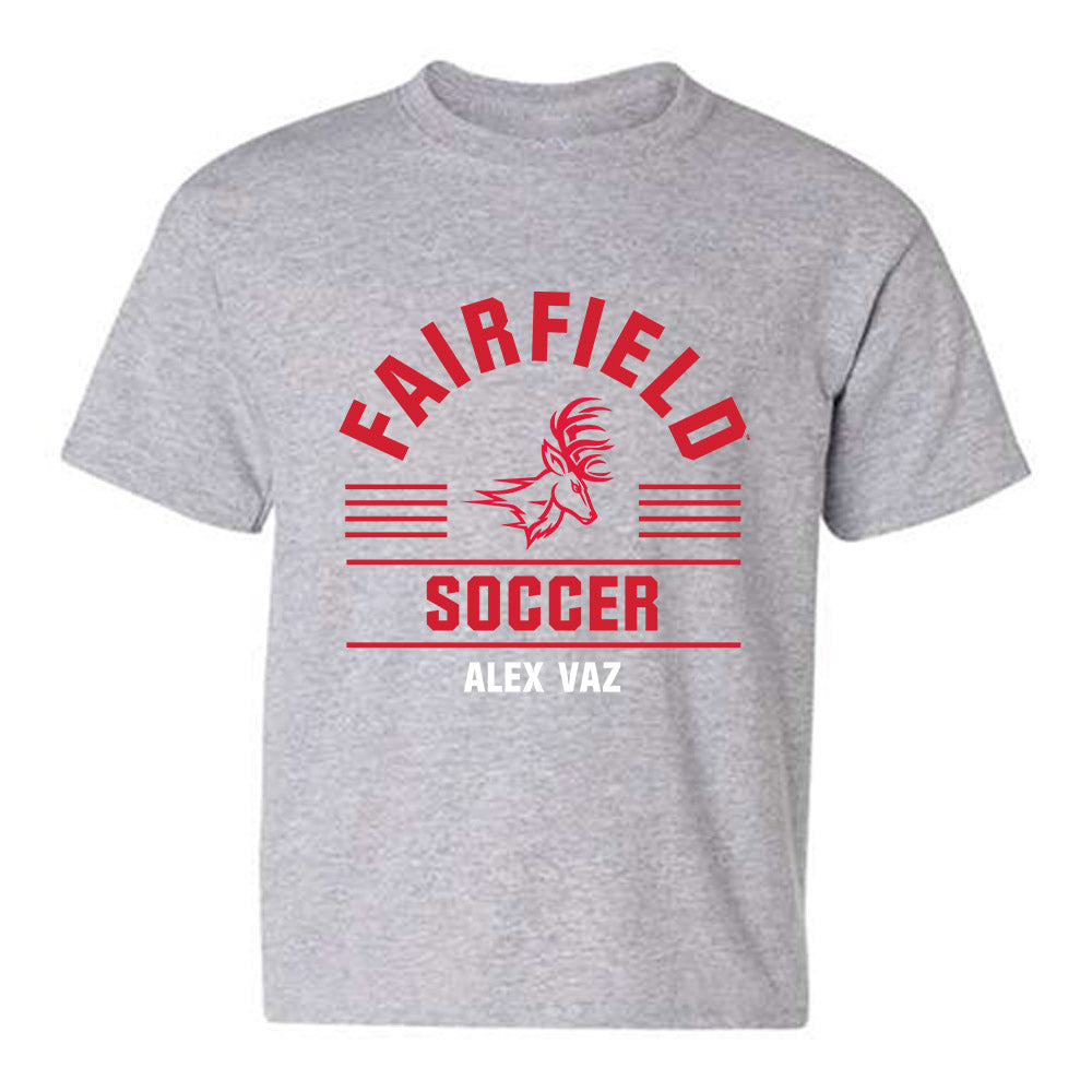 Fairfield - NCAA Men's Soccer : Alex Vaz - Classic Fashion Shersey Youth T-Shirt-0