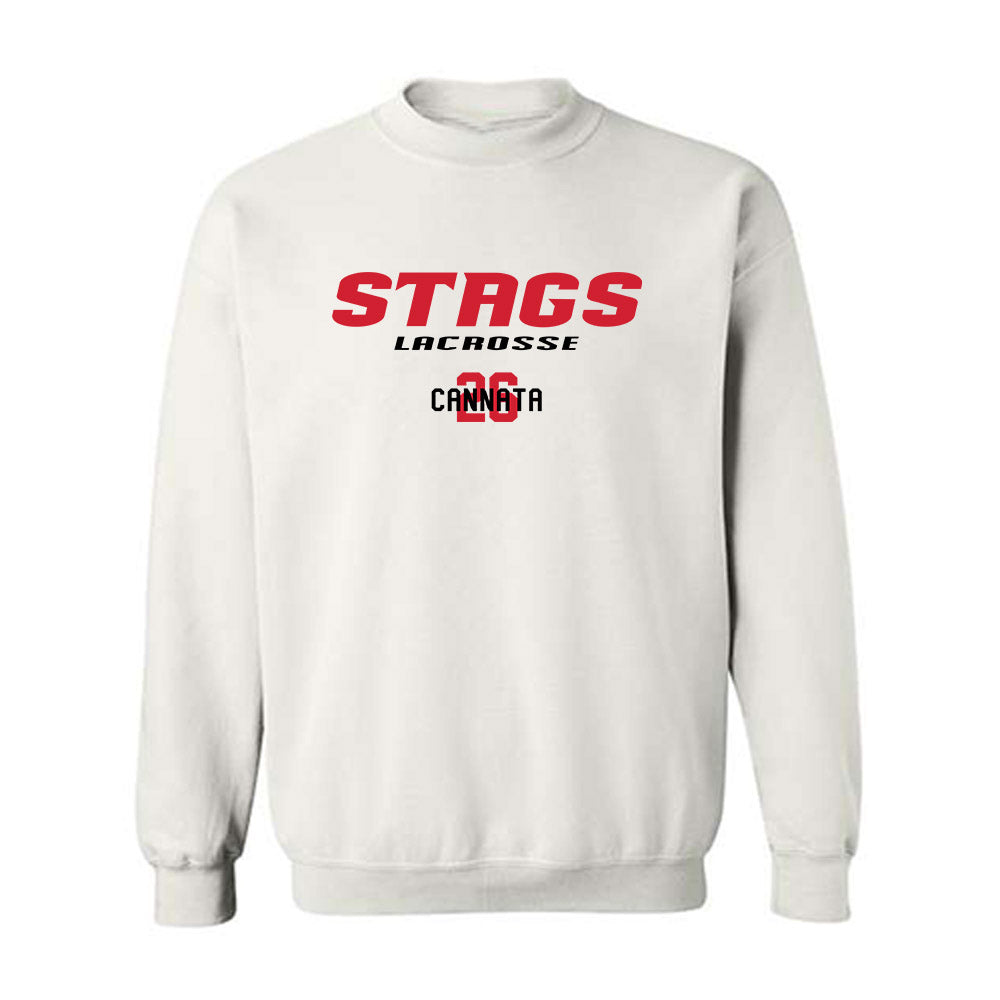 Fairfield - NCAA Men's Lacrosse : Bodie Cannata - Classic Fashion Shersey Crewneck Sweatshirt