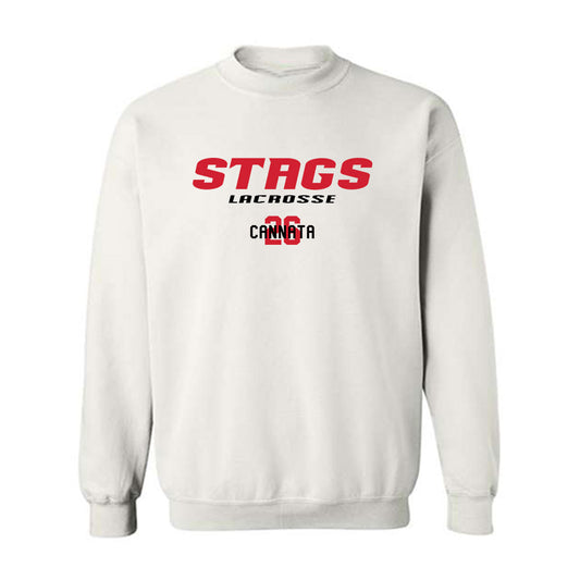 Fairfield - NCAA Men's Lacrosse : Bodie Cannata - Classic Fashion Shersey Crewneck Sweatshirt