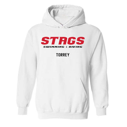Fairfield - NCAA Women's Swimming & Diving : Katie Torrey - Classic Fashion Shersey Hooded Sweatshirt-0