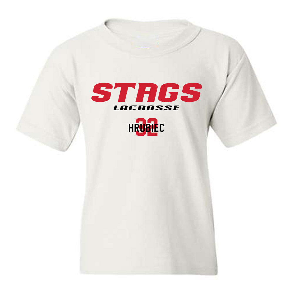 Fairfield - NCAA Men's Lacrosse : Bryce Hrubiec - Classic Fashion Shersey Youth T-Shirt-0