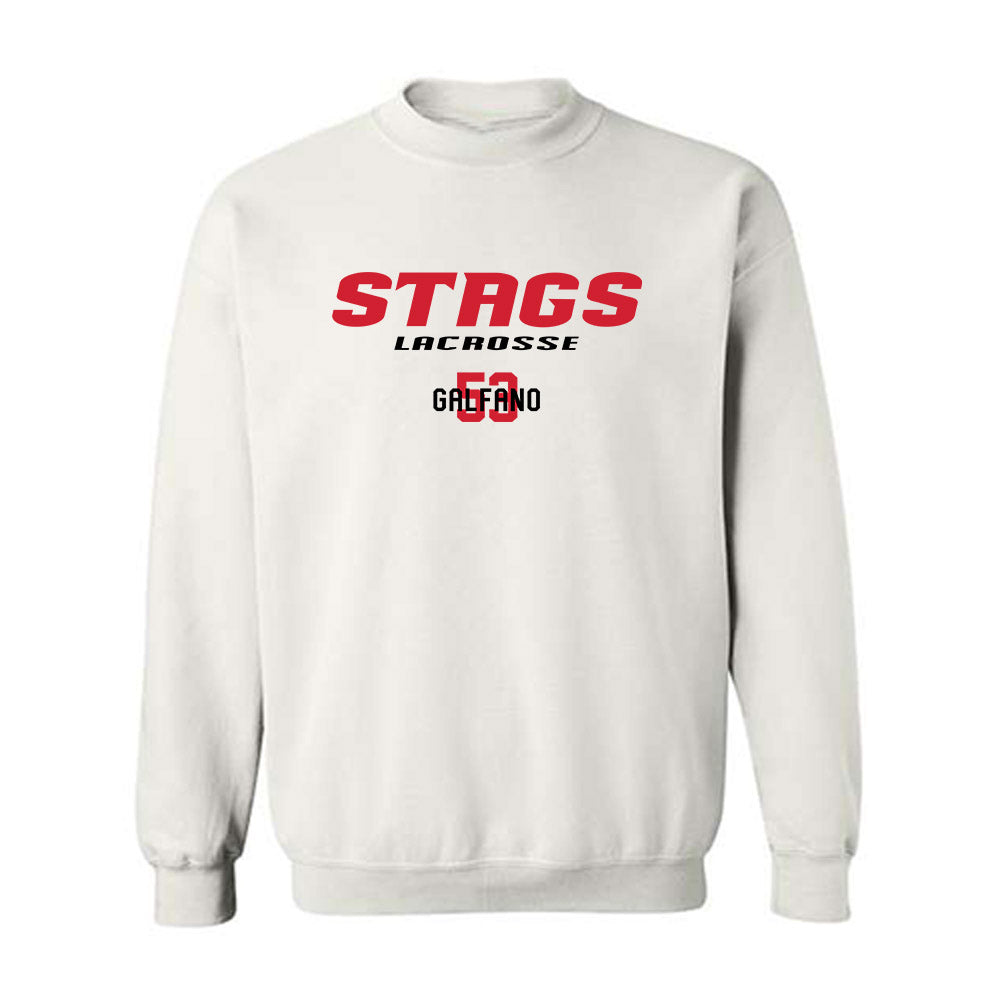 Fairfield - NCAA Men's Lacrosse : Jaden Galfano - Classic Fashion Shersey Crewneck Sweatshirt