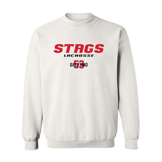 Fairfield - NCAA Men's Lacrosse : Jaden Galfano - Classic Fashion Shersey Crewneck Sweatshirt