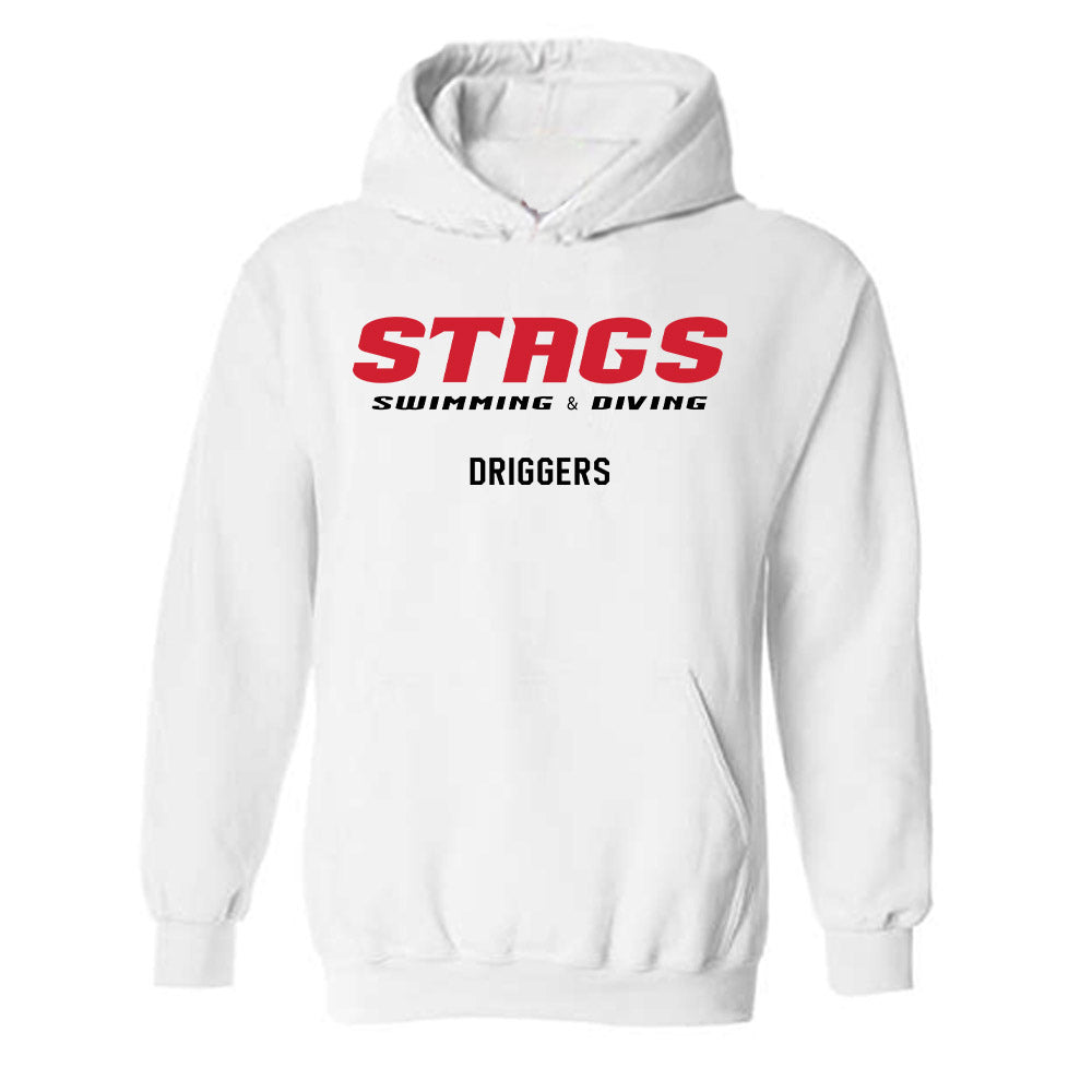 Fairfield - NCAA Men's Swimming & Diving : Colton Driggers - Classic Fashion Shersey Hooded Sweatshirt-0