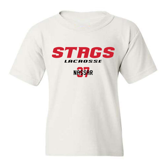 Fairfield - NCAA Men's Lacrosse : Nico Nassar - Classic Fashion Shersey Youth T-Shirt