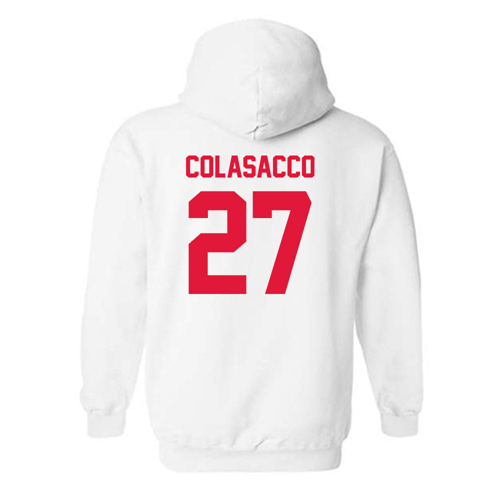 Fairfield - NCAA Women's Lacrosse : Sophia Colasacco - Classic Shersey Hooded Sweatshirt-1