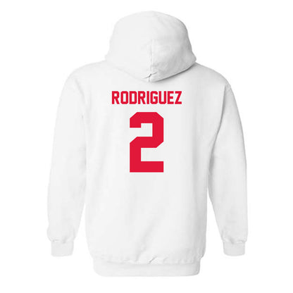 Fairfield - NCAA Men's Basketball : Nasir Rodriguez - Classic Shersey Hooded Sweatshirt-1