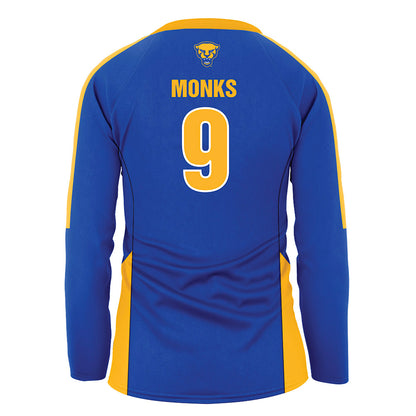 Pittsburgh - NCAA Women's Volleyball : Emma Monks - Royal Volleyball Jersey