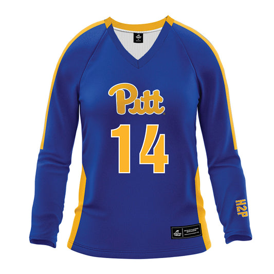 Pittsburgh - NCAA Women's Volleyball : Kiana Dinn - Royal Volleyball Jersey