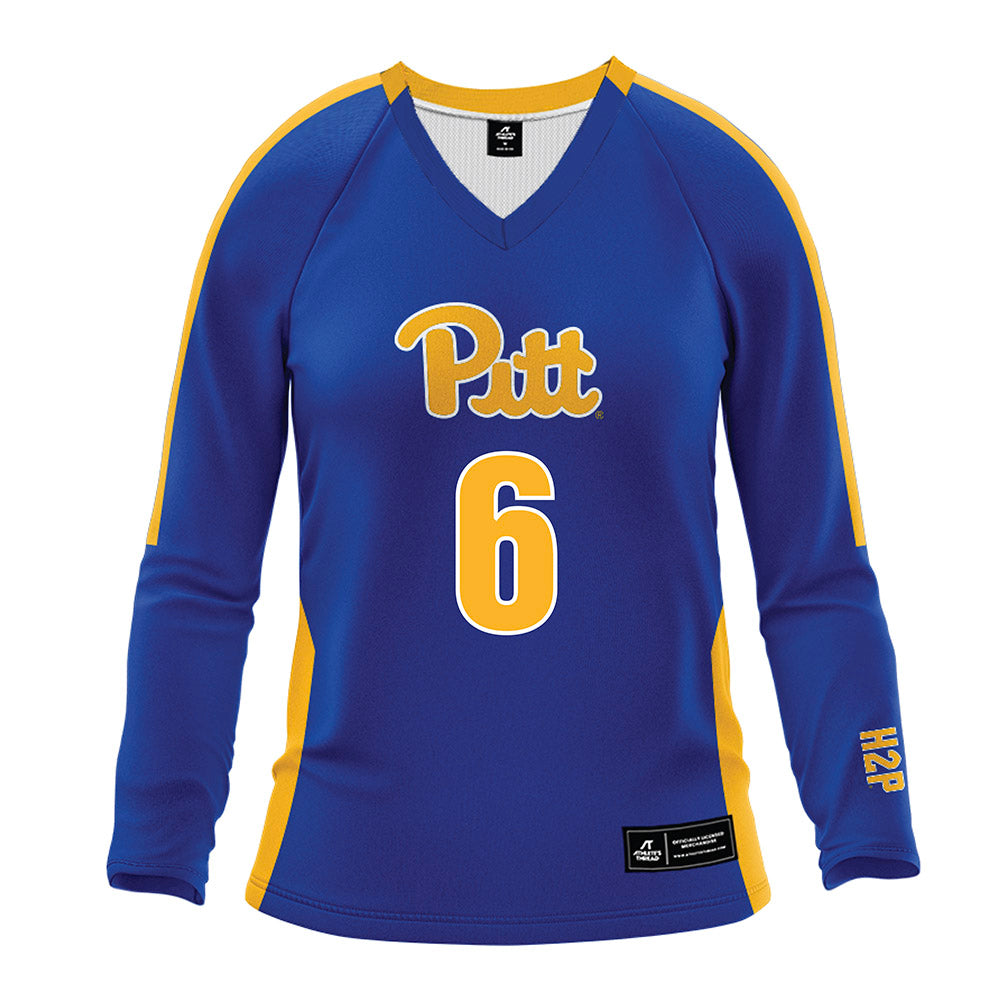Pittsburgh - NCAA Women's Volleyball : Sophia Gregoire - Royal Volleyball Jersey-0