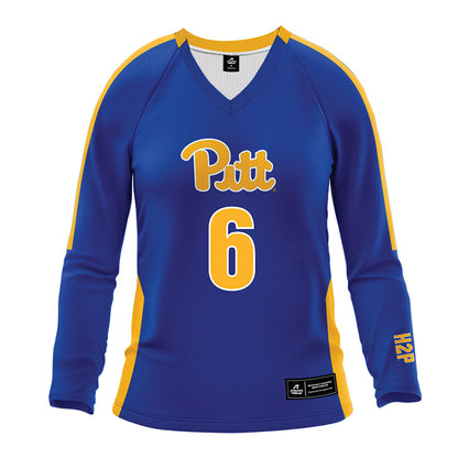 Pittsburgh - NCAA Women's Volleyball : Sophia Gregoire - Royal Volleyball Jersey-0