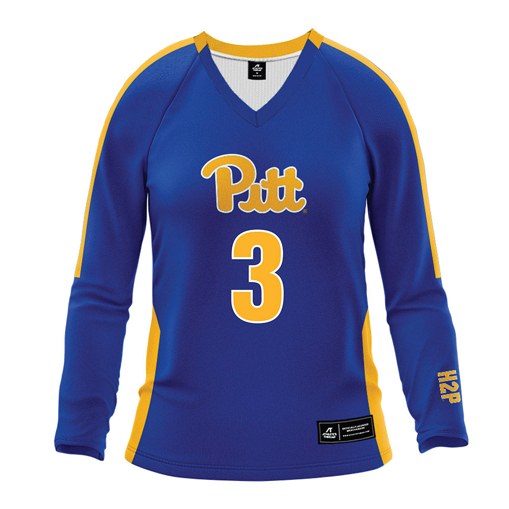 Pittsburgh - NCAA Women's Volleyball : Emery Dupes - Royal Volleyball Jersey-0