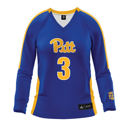 Pittsburgh - NCAA Women's Volleyball : Emery Dupes - Royal Volleyball Jersey-0