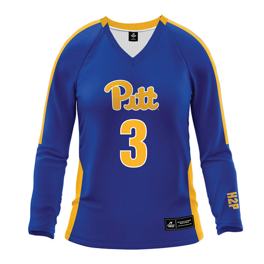 Pittsburgh - NCAA Women's Volleyball : Emery Dupes - Royal Volleyball Jersey-0