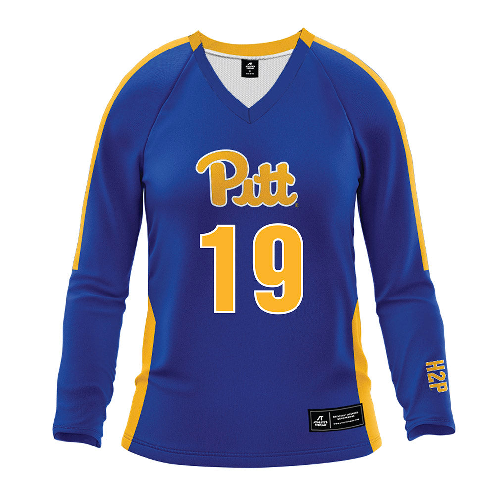 Pittsburgh - NCAA Women's Volleyball : Dagmar Mourits - Royal Volleyball Jersey-0