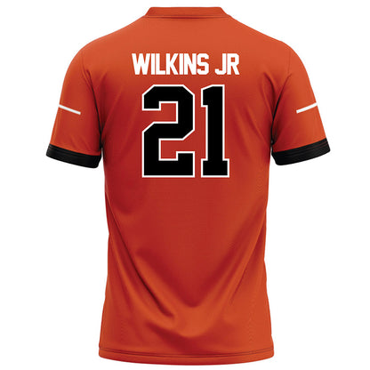 Campbell - NCAA Football : Vincent Wilkins Jr - Orange Football Jersey