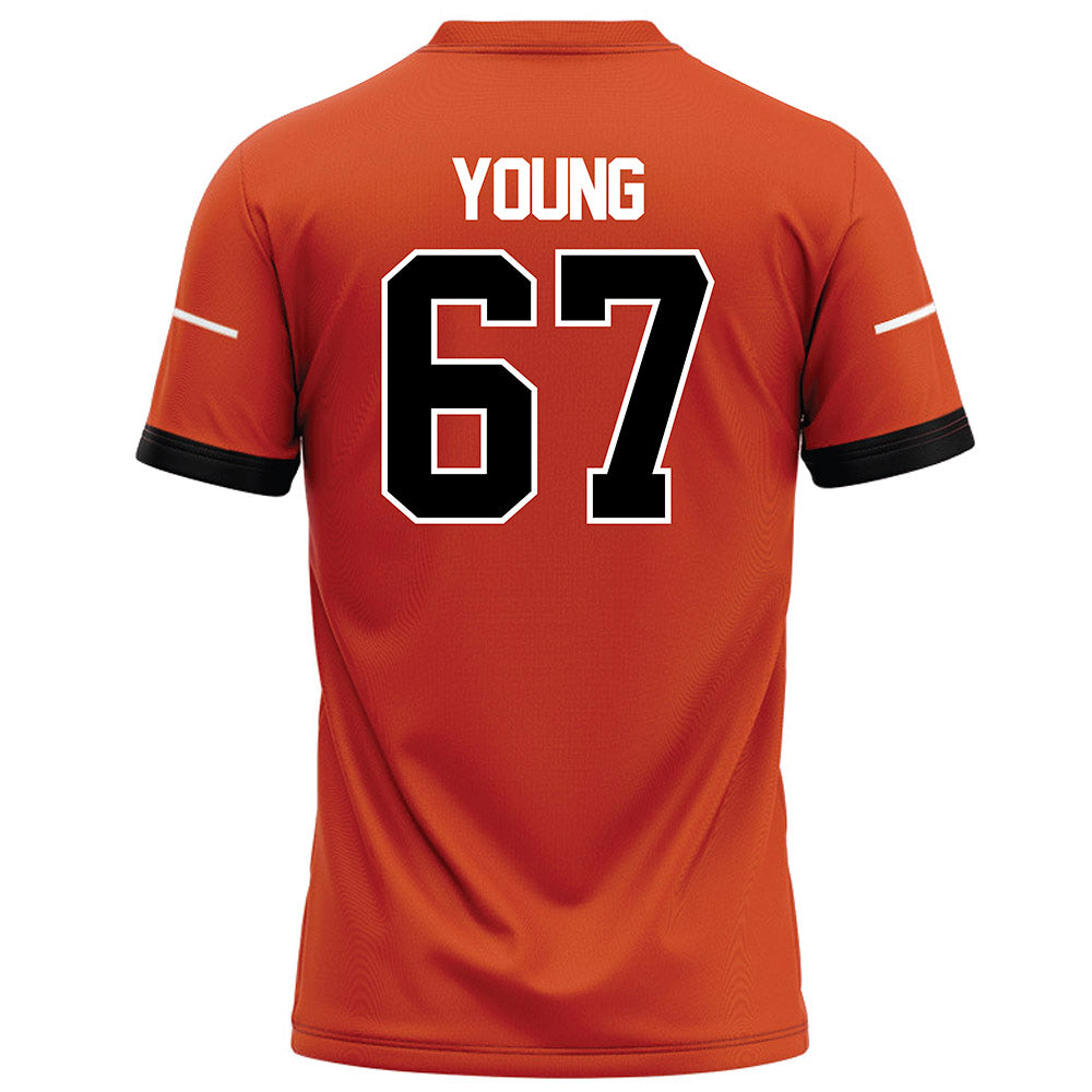 Campbell - NCAA Football : Cole Young - Orange Football Jersey