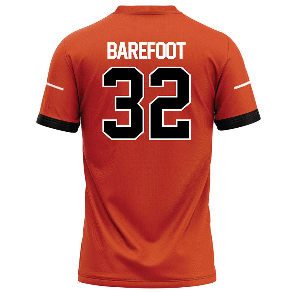 Campbell - NCAA Football : Vince Barefoot - Orange Football Jersey-1