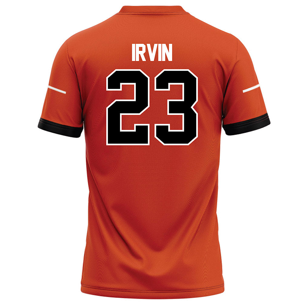 Campbell - NCAA Football : Isaiah Irvin - Orange Football Jersey-1