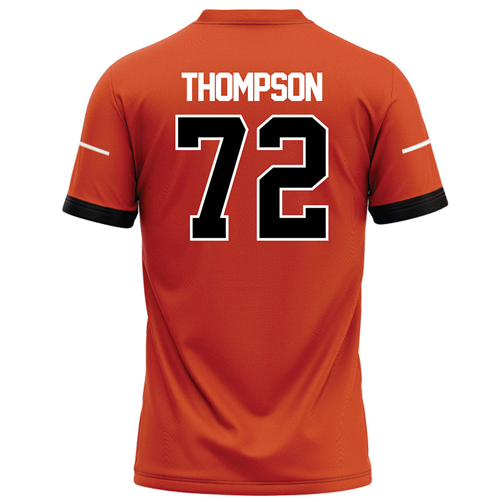 Campbell - NCAA Football : Donovan Thompson - Orange Football Jersey-1