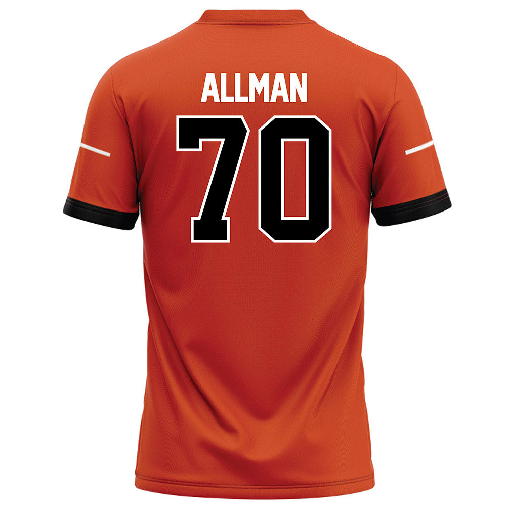 Campbell - NCAA Football : Ashton Allman - Orange Football Jersey