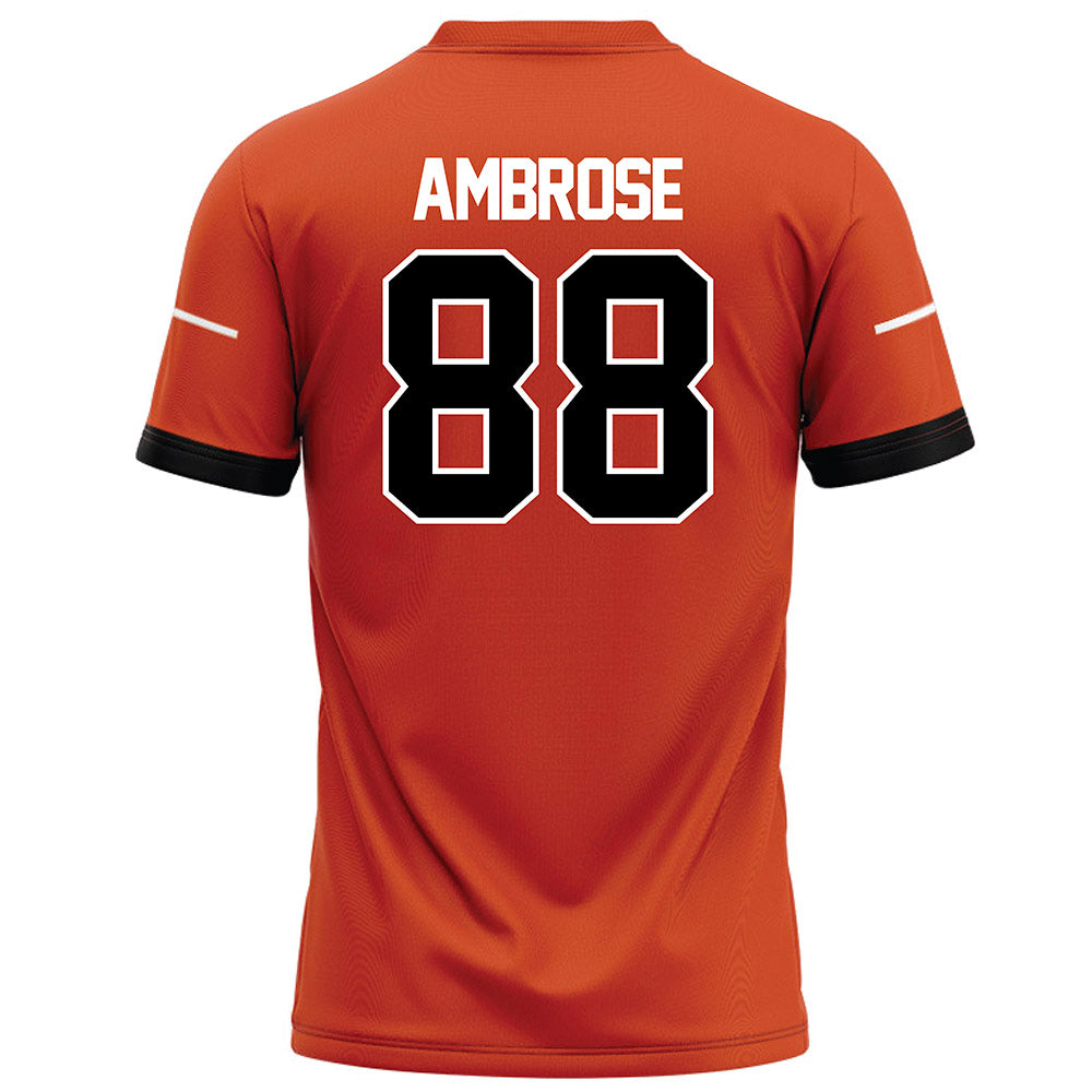 Campbell - NCAA Football : Brady Ambrose - Orange Football Jersey-1