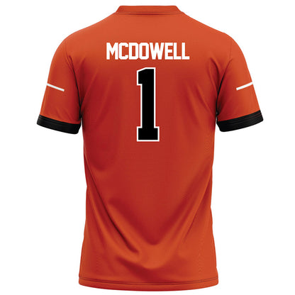 Campbell - NCAA Football : Lamagea McDowell - Orange Football Jersey