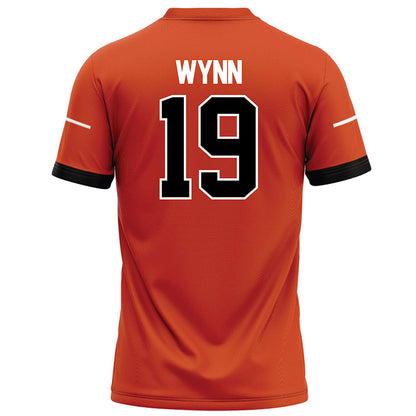 Campbell - NCAA Football : Lucas Wynn - Orange Football Jersey-1