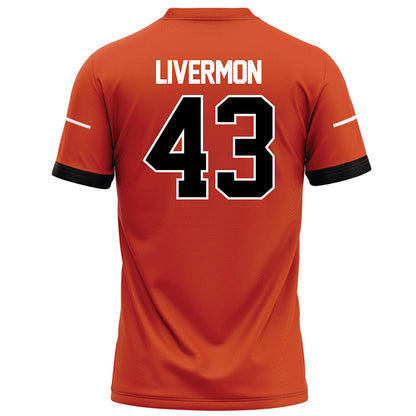 Campbell - NCAA Football : Logan Livermon - Orange Football Jersey