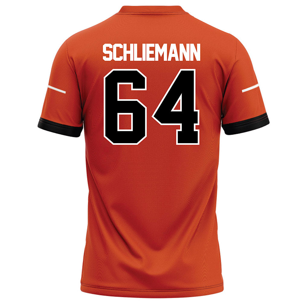 Campbell - NCAA Football : Christian Schliemann - Orange Football Jersey-1