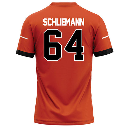 Campbell - NCAA Football : Christian Schliemann - Orange Football Jersey-1