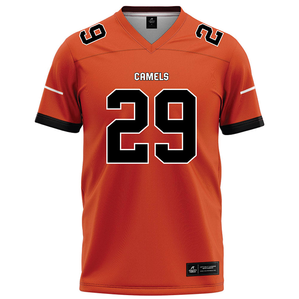 Campbell - NCAA Football : Wiley Hartley - Orange Football Jersey