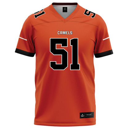 Campbell - NCAA Football : Julian Platt - Orange Football Jersey-0