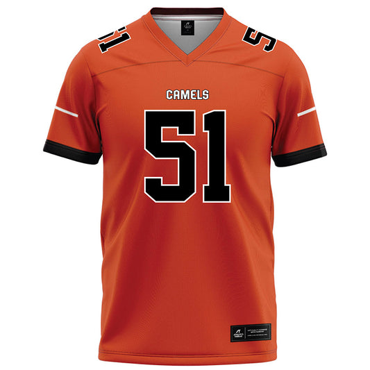 Campbell - NCAA Football : Julian Platt - Orange Football Jersey-0