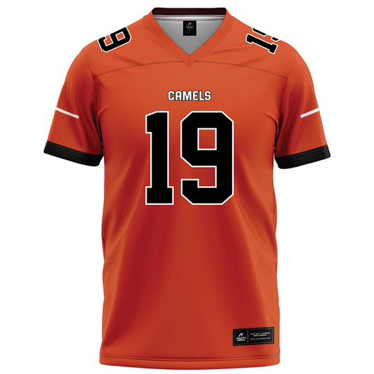 Campbell - NCAA Football : Lucas Wynn - Orange Football Jersey-0