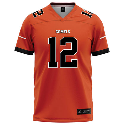 Campbell - NCAA Football : Grayson Harvey - Orange Football Jersey-0