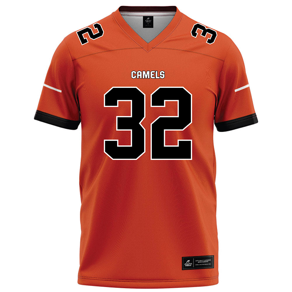 Campbell - NCAA Football : Vince Barefoot - Orange Football Jersey-0