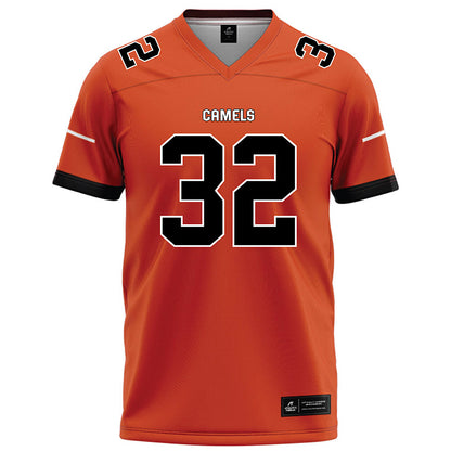 Campbell - NCAA Football : Vince Barefoot - Orange Football Jersey-0