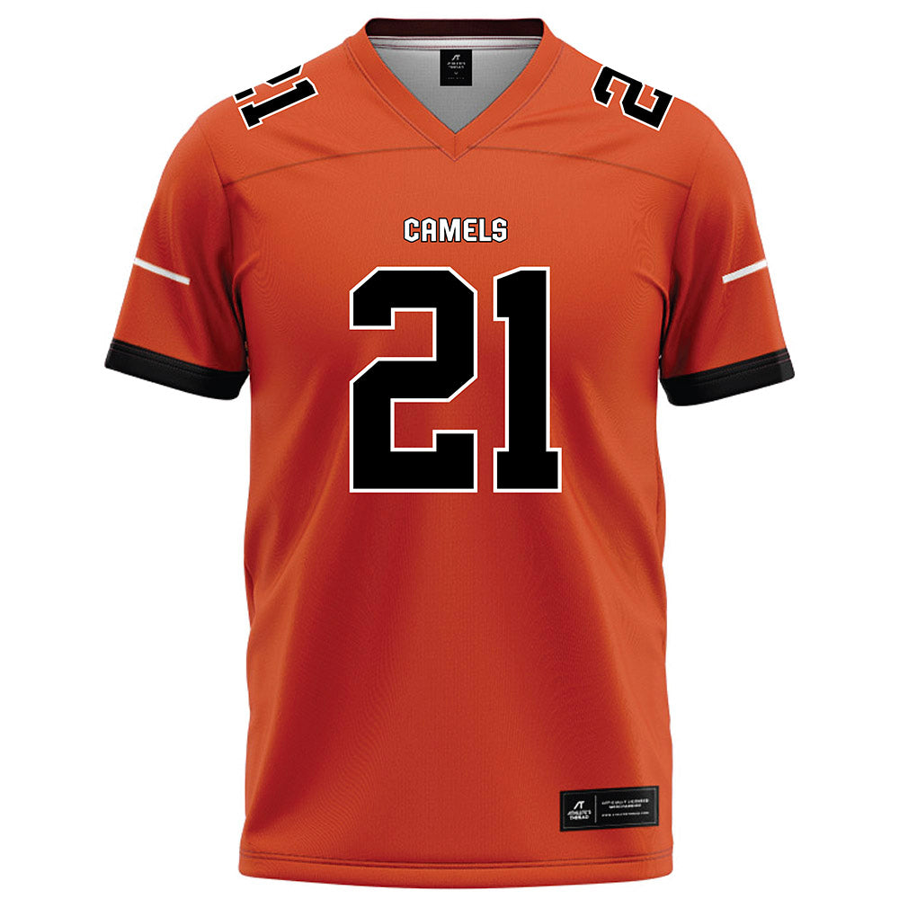 Campbell - NCAA Football : Vincent Wilkins Jr - Orange Football Jersey