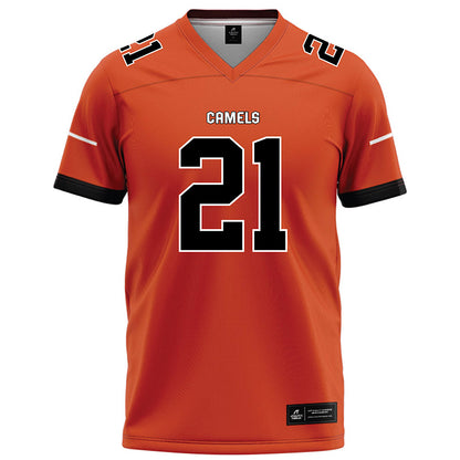 Campbell - NCAA Football : Vincent Wilkins Jr - Orange Football Jersey