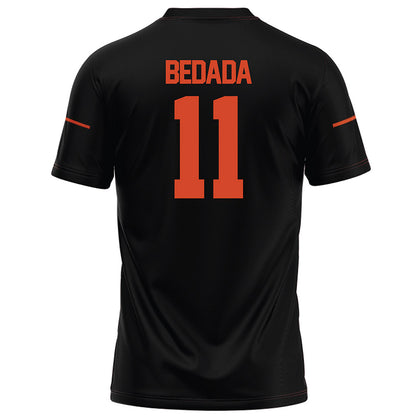 Campbell - NCAA Football : Ebenezer Bedada - Black Football Jersey-1