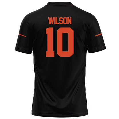 Campbell - NCAA Football : A’mari Wilson - Black Football Jersey-1