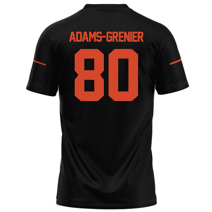 Campbell - NCAA Football : Dawson Adams-Grenier - Black Football Jersey-1