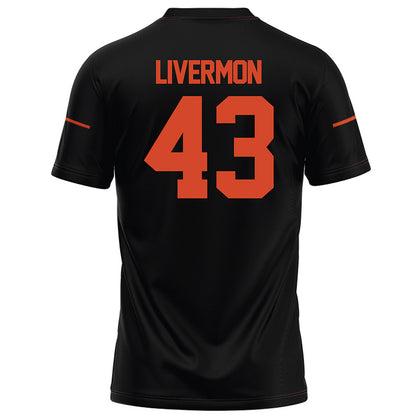 Campbell - NCAA Football : Logan Livermon - Black Football Jersey