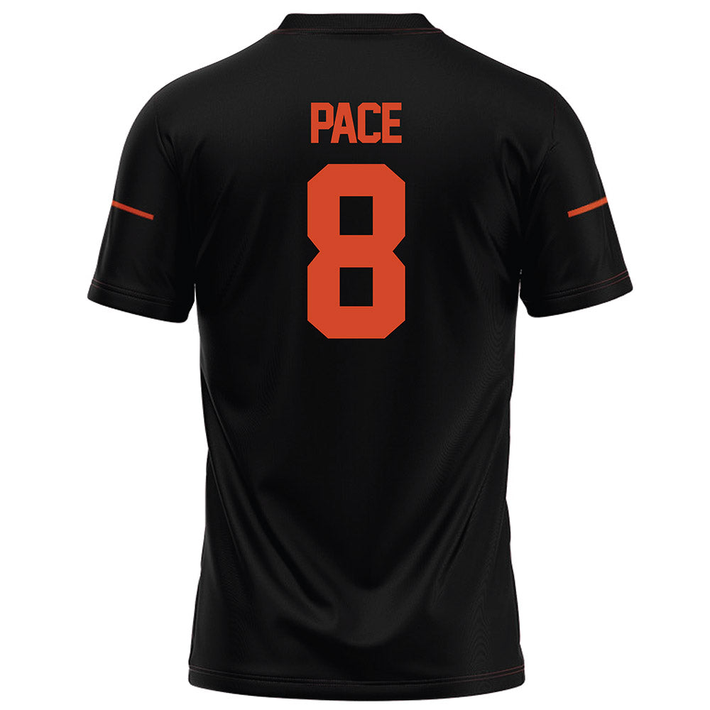 Campbell - NCAA Football : Joseph Pace - Black Football Jersey-1