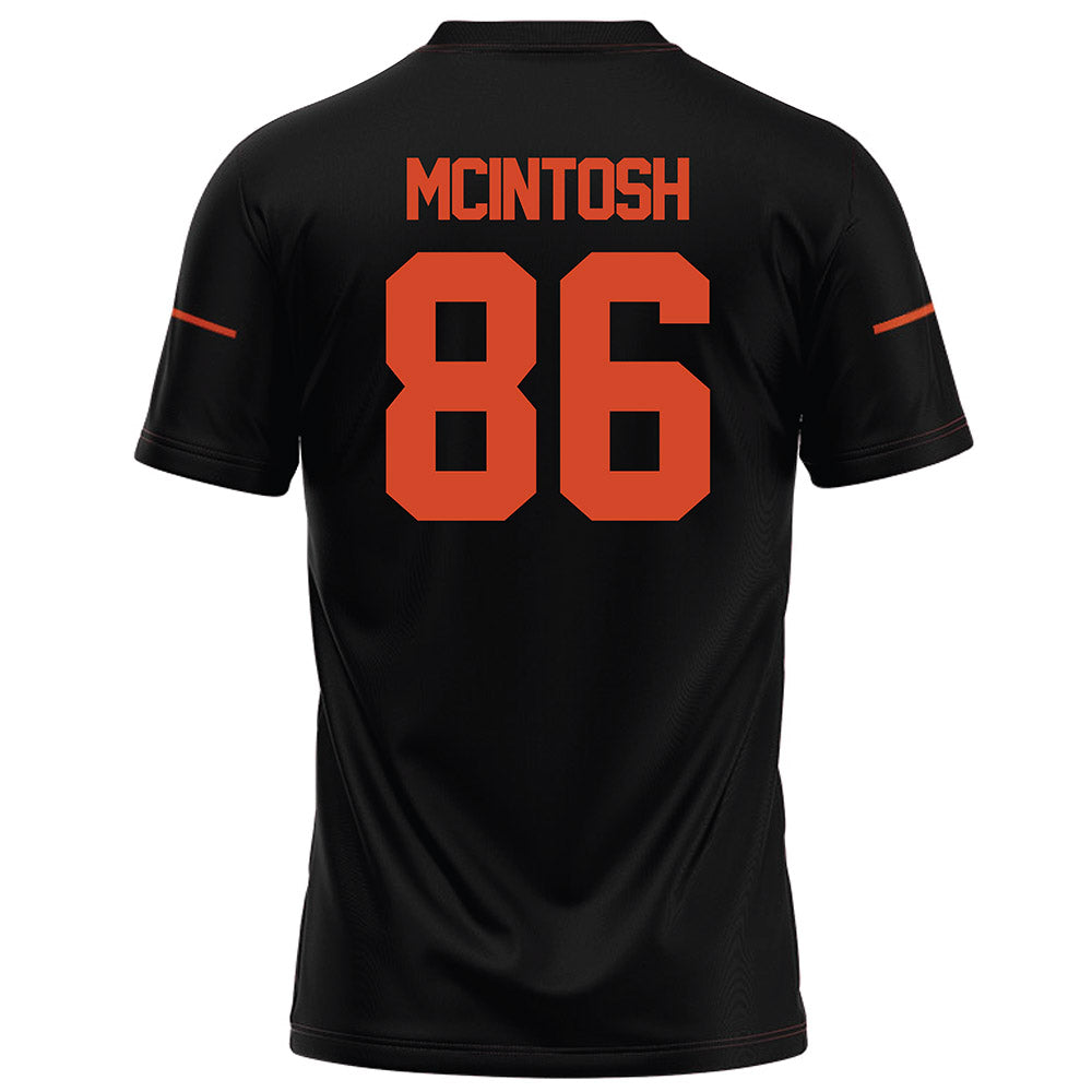 Campbell - NCAA Football : Adam McIntosh - Black Football Jersey