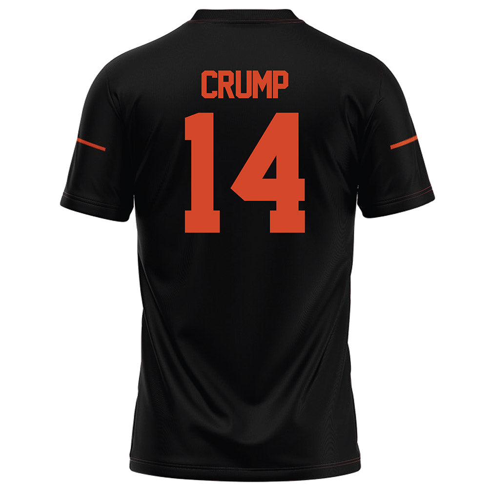 Campbell - NCAA Football : Carlando Crump - Black Football Jersey-1