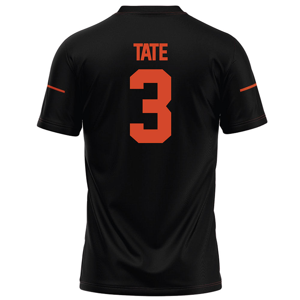 Campbell - NCAA Football : Barry Tate - Black Football Jersey-1