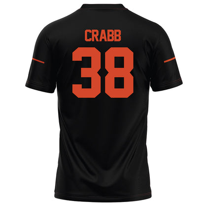 Campbell - NCAA Football : Alex Crabb - Black Football Jersey
