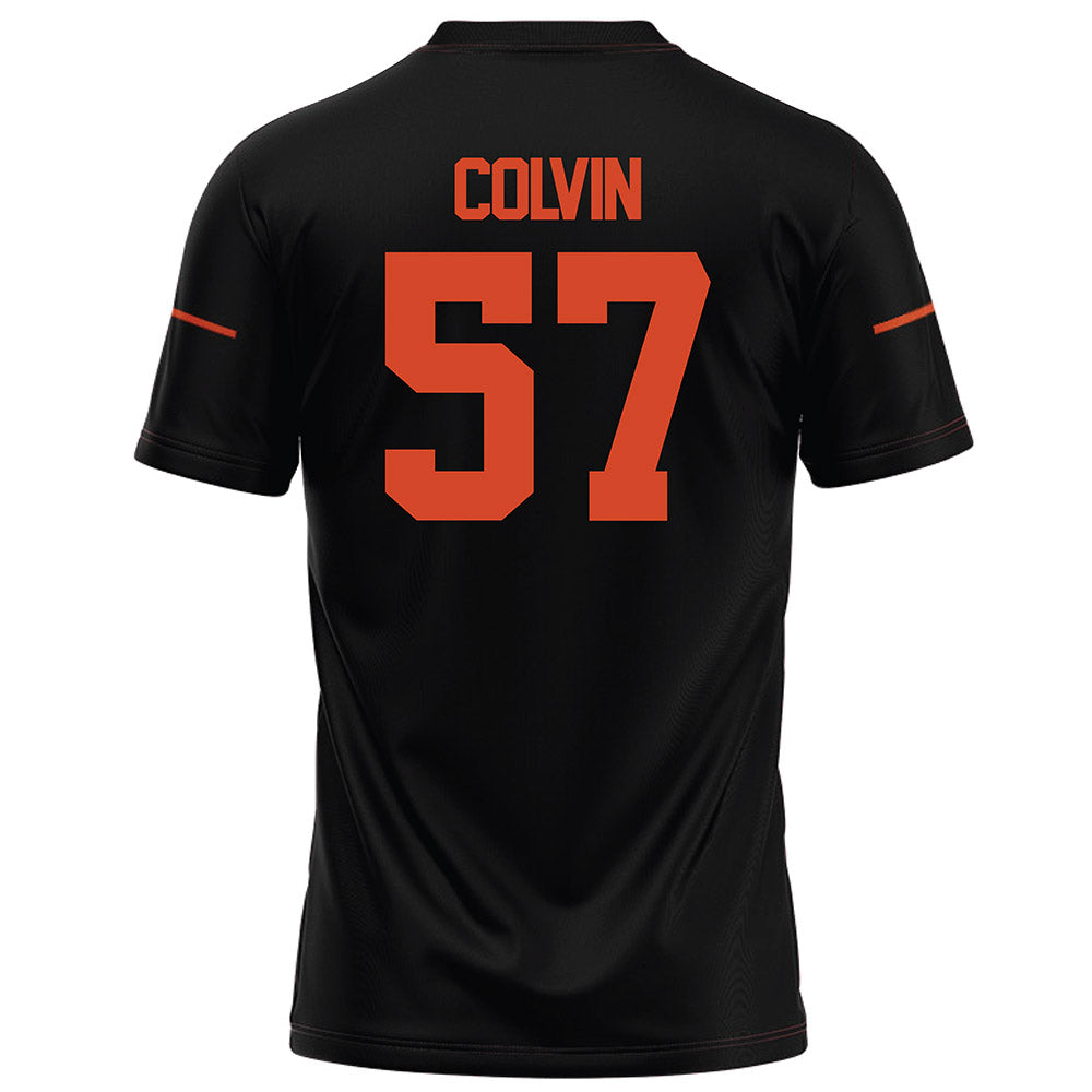 Campbell - NCAA Football : Jayden Colvin - Black Football Jersey-1